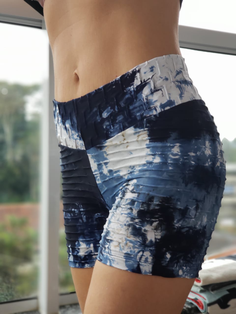MIX BLUE BB SHORTS - NYLeggings.com