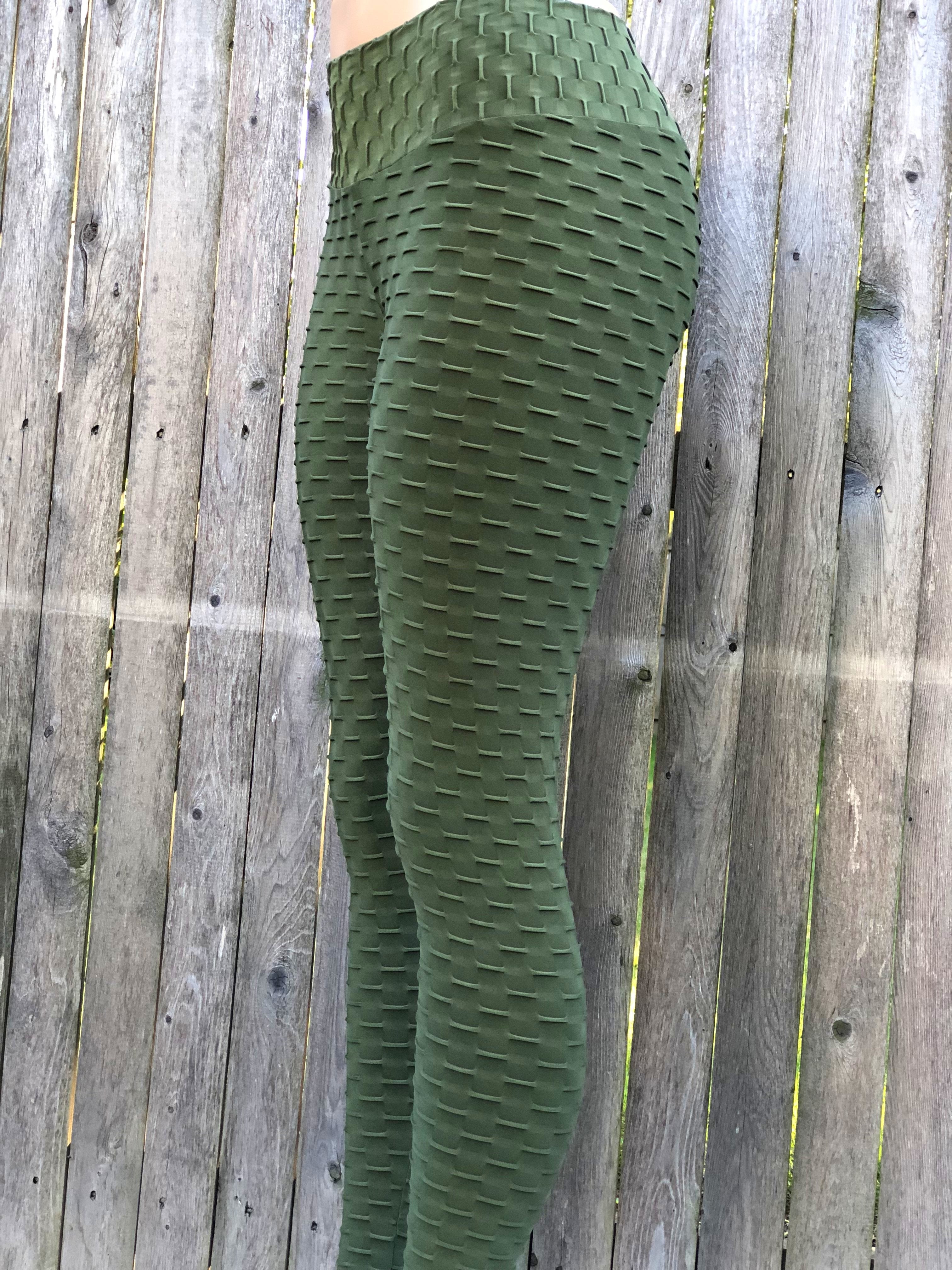 BUBBLE ARMY GREEN - NYLeggings.com