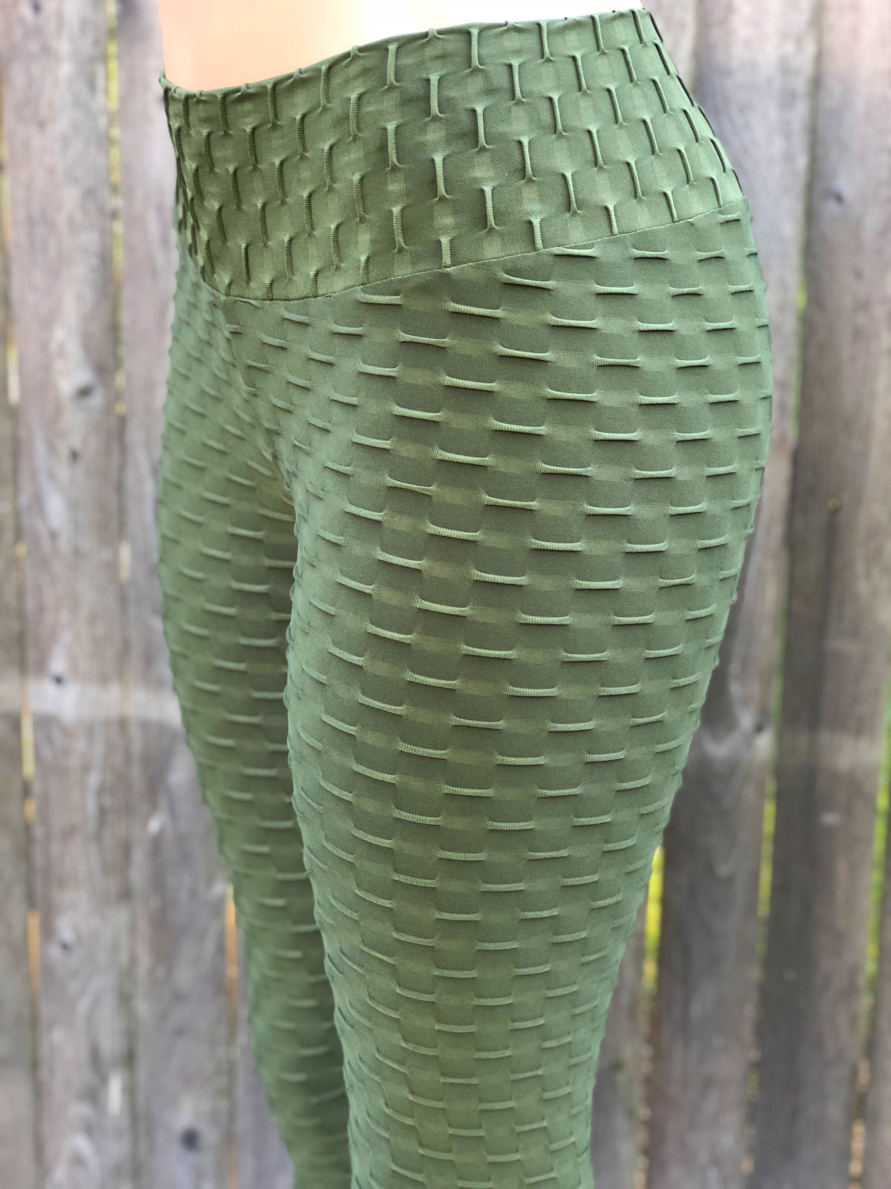 BUBBLE ARMY GREEN - NYLeggings.com