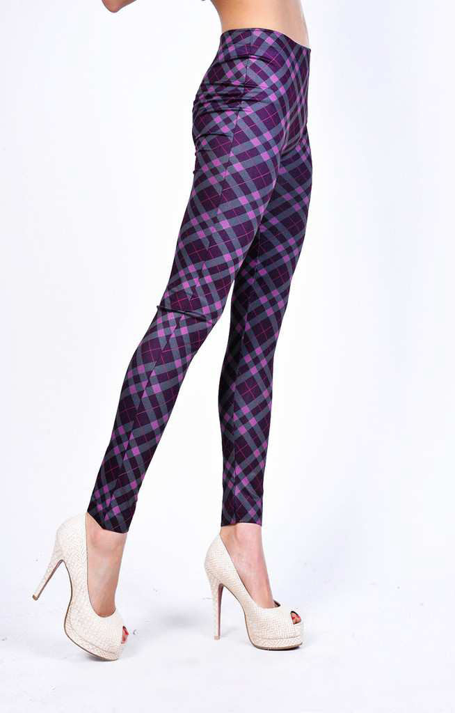 GRID PURPLE - NYLeggings.com