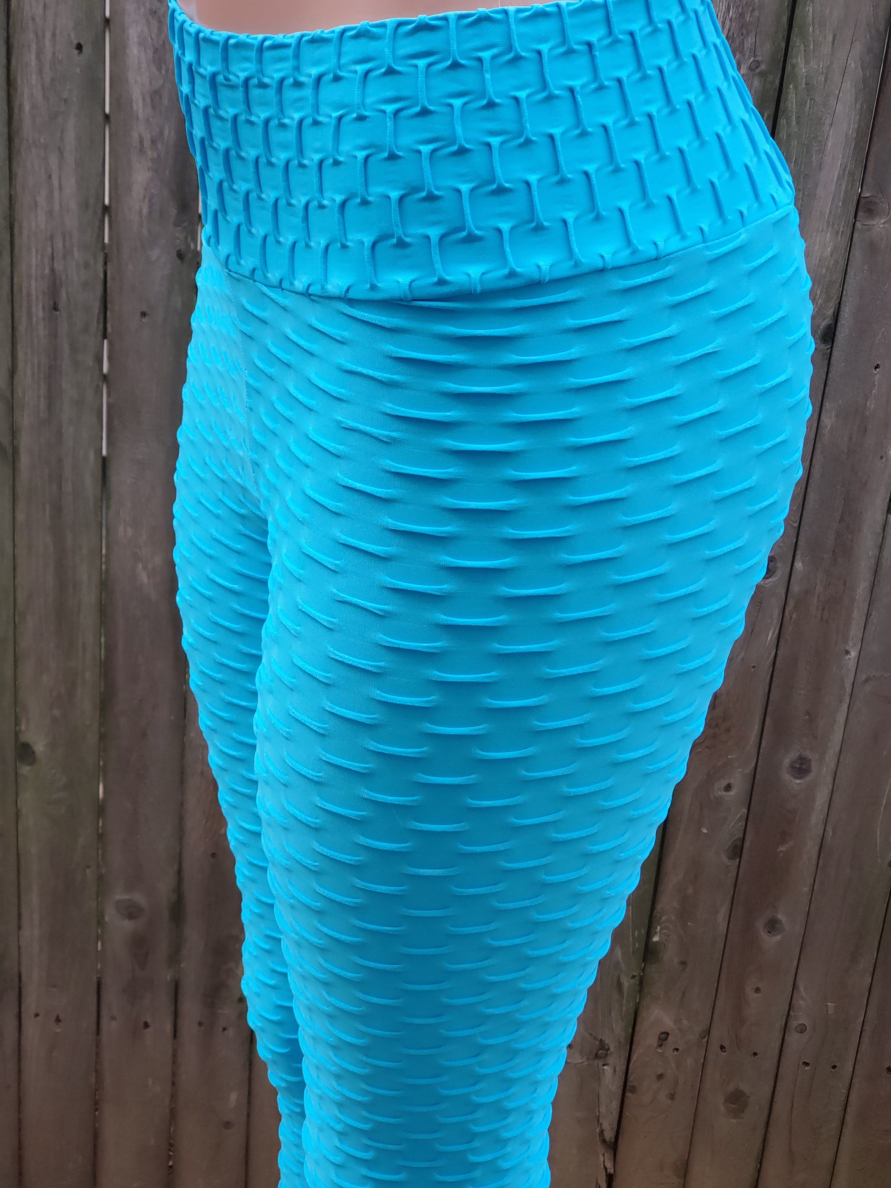 Ankle Fit Mixed Cotton with Spandex Stretchable Leggings Teal Green