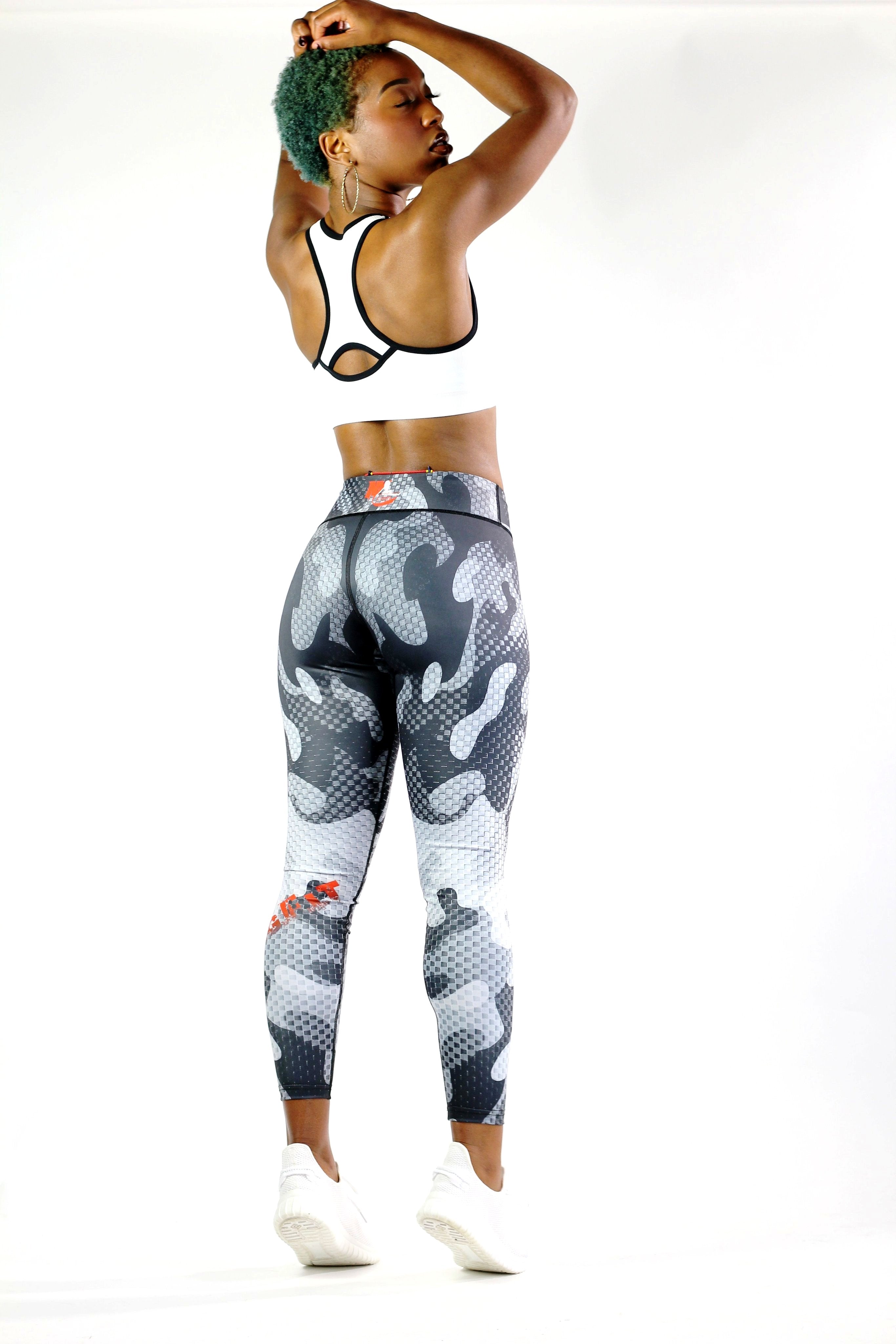 Pixcel Camo Yoga Pants | Camo Workout Leggings Online – NYLeggings.com